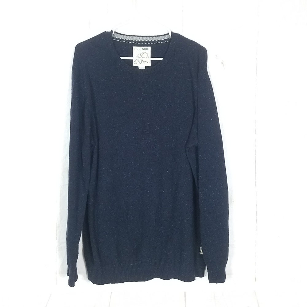 Surfside supply company blue space dot sweater